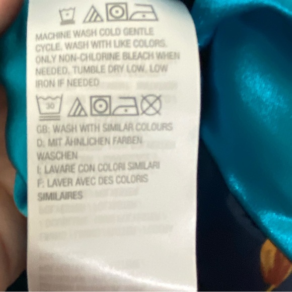 DENNIS BASSO Navy Blue Floral Snap Front Lightweight Quilted Puffer Jacket 2X - Picture 6 of 9